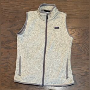 Patagonia Women's Better Sweater Fleece Vest Birch White - Gray Size Medium